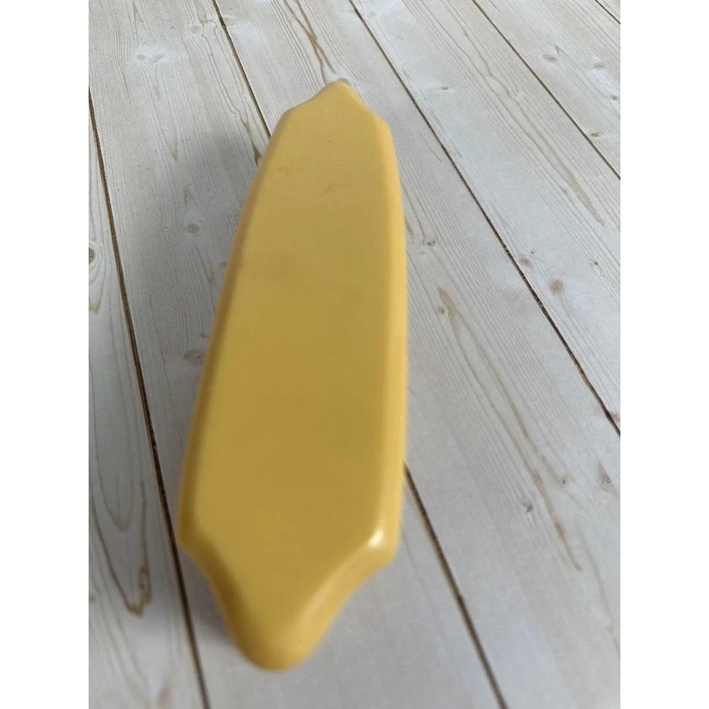 Vintage Yellow Celluloid Art Deco Vanity Brush Set Hair &‎ Clothes Brushes 3pc